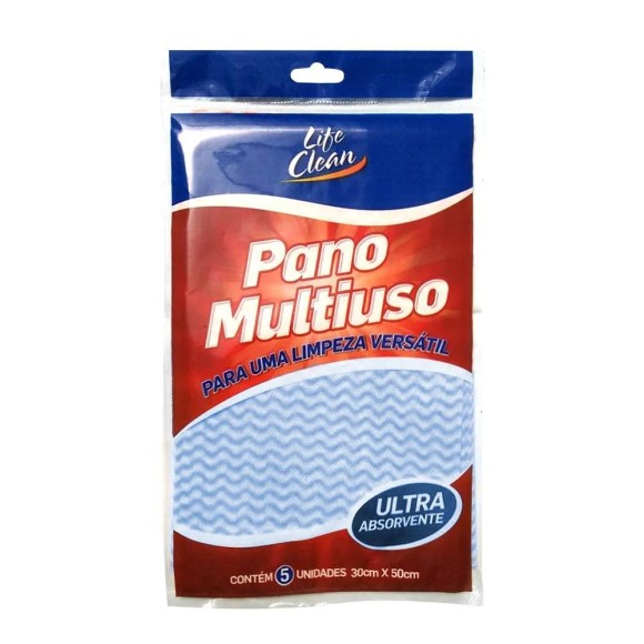 PANO PERFEX LIFE CLEAN C/5 AZUL
