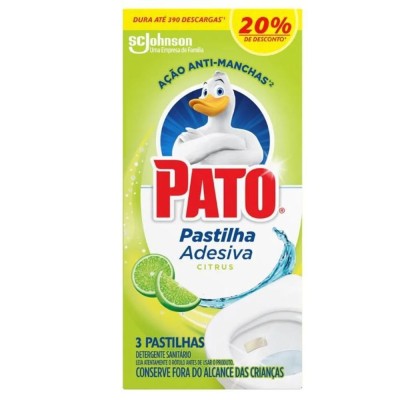Pastilha adesiva pato citrus c/3