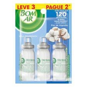 Bom ar click f.algodão refil 12ml c/3