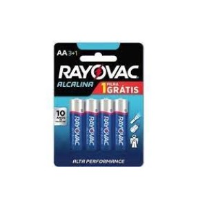 PILHA ALCALINA AA RAYOVAC C/4