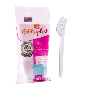 Garfo sobr. goldenplast c/50 brc