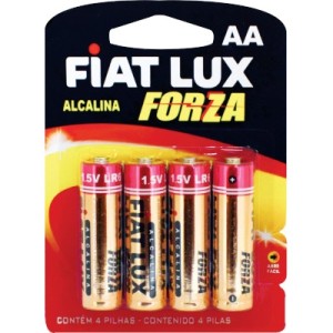 Pilha alcalina forza aa comum c/4
