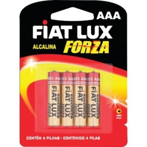 Pilha alcalina forza aaa palito c/4