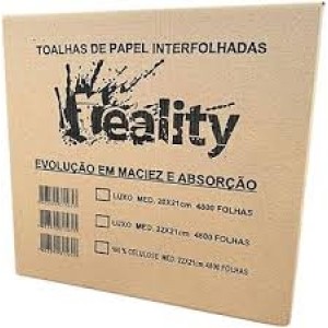 Papel toalha 2d fs 100%cel reality c/4800