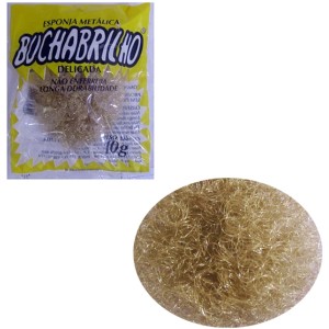 Esponja de aço bucha brilho delicada