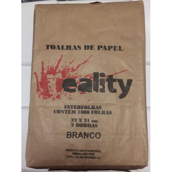 PAPEL TOALHA 2D FS BCO REALITY C/1000